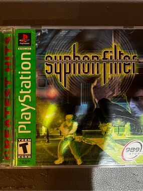 Sony PlayStation Syphon Filter - Green and Yellow Cover Art